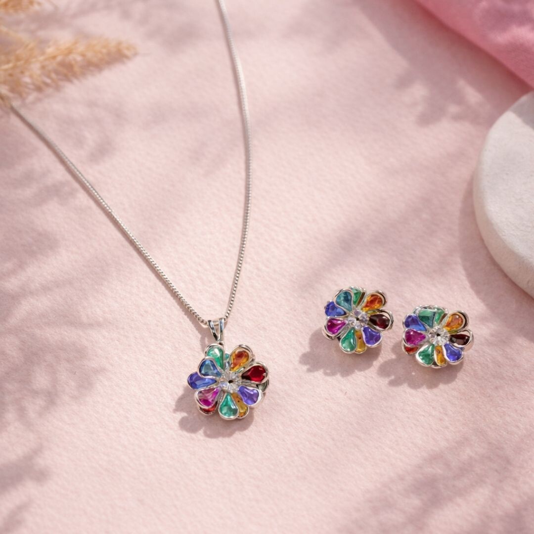 CONJUNTO FLOR ARCO IRIS ENCANTO - Imagem 2