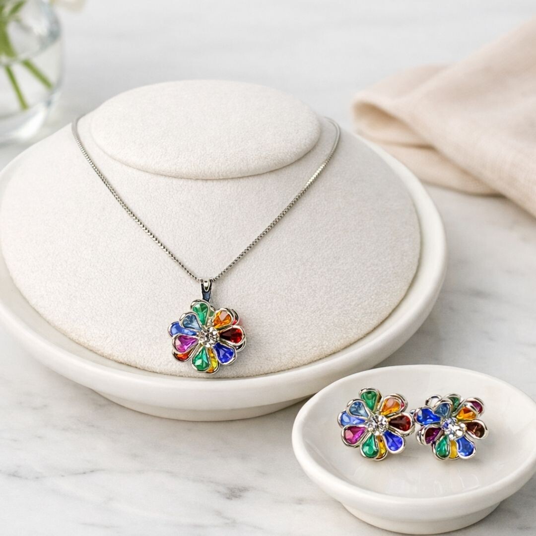 CONJUNTO FLOR ARCO IRIS ENCANTO - Imagem 3