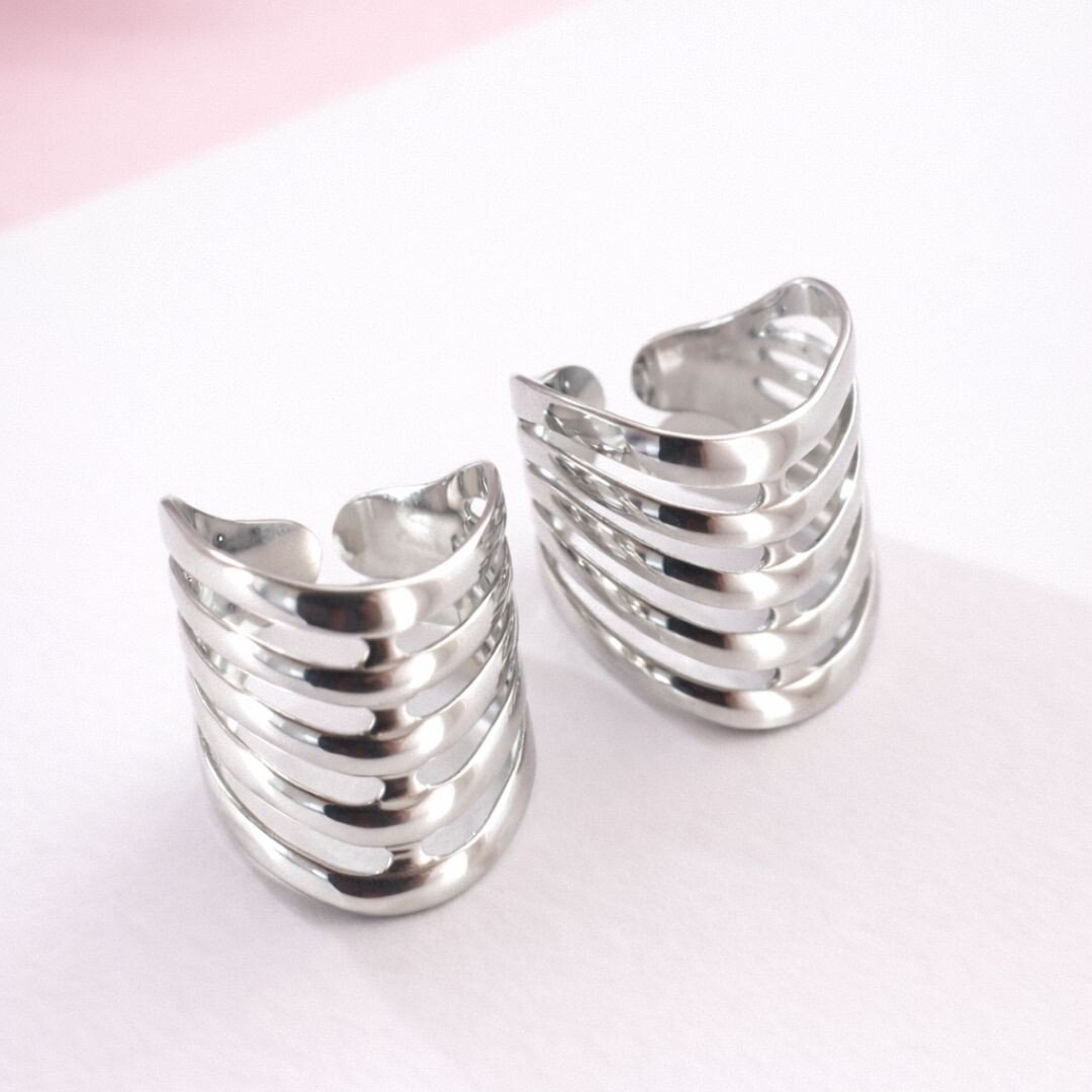 ANEL PRATEADO MULTI AROS SOFIA